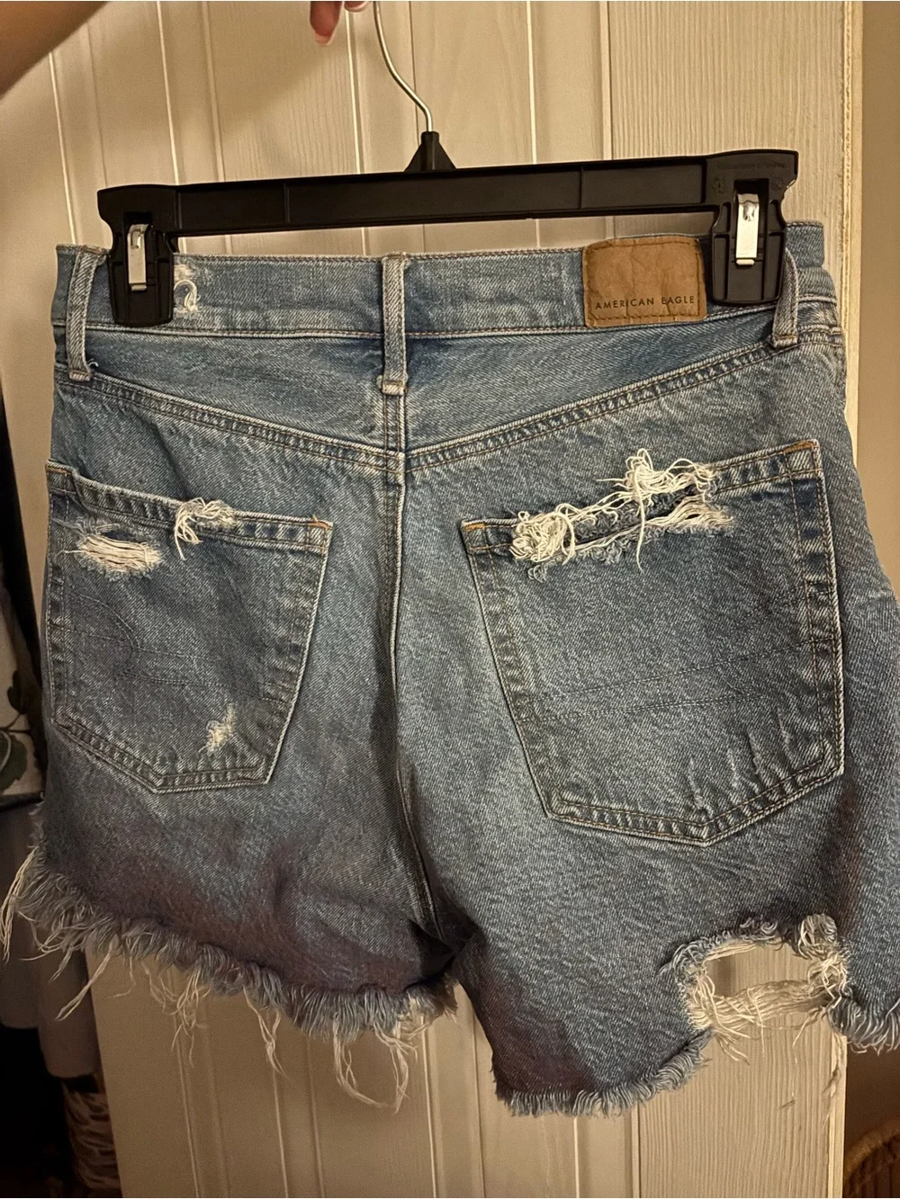 American Eagle Distressed Blue Denim Women's Shorts